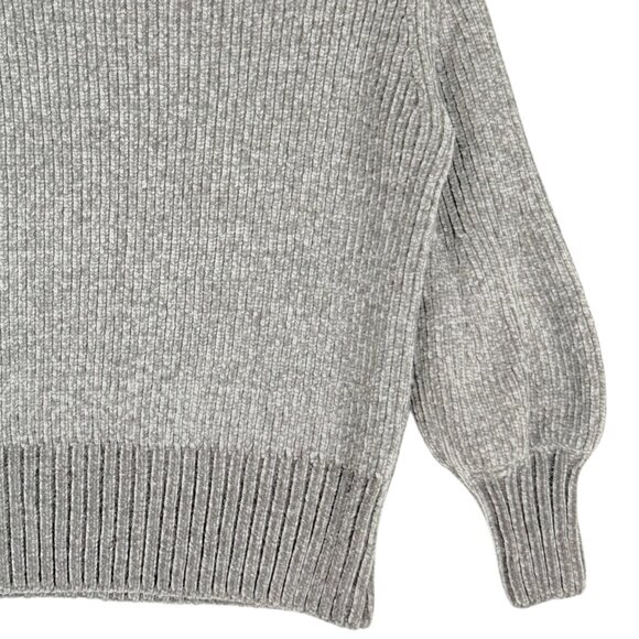 Cynthia Rowley Women's Pullover Ribbed Gray Turtleneck Sweater Size Small - Picture 5 of 10